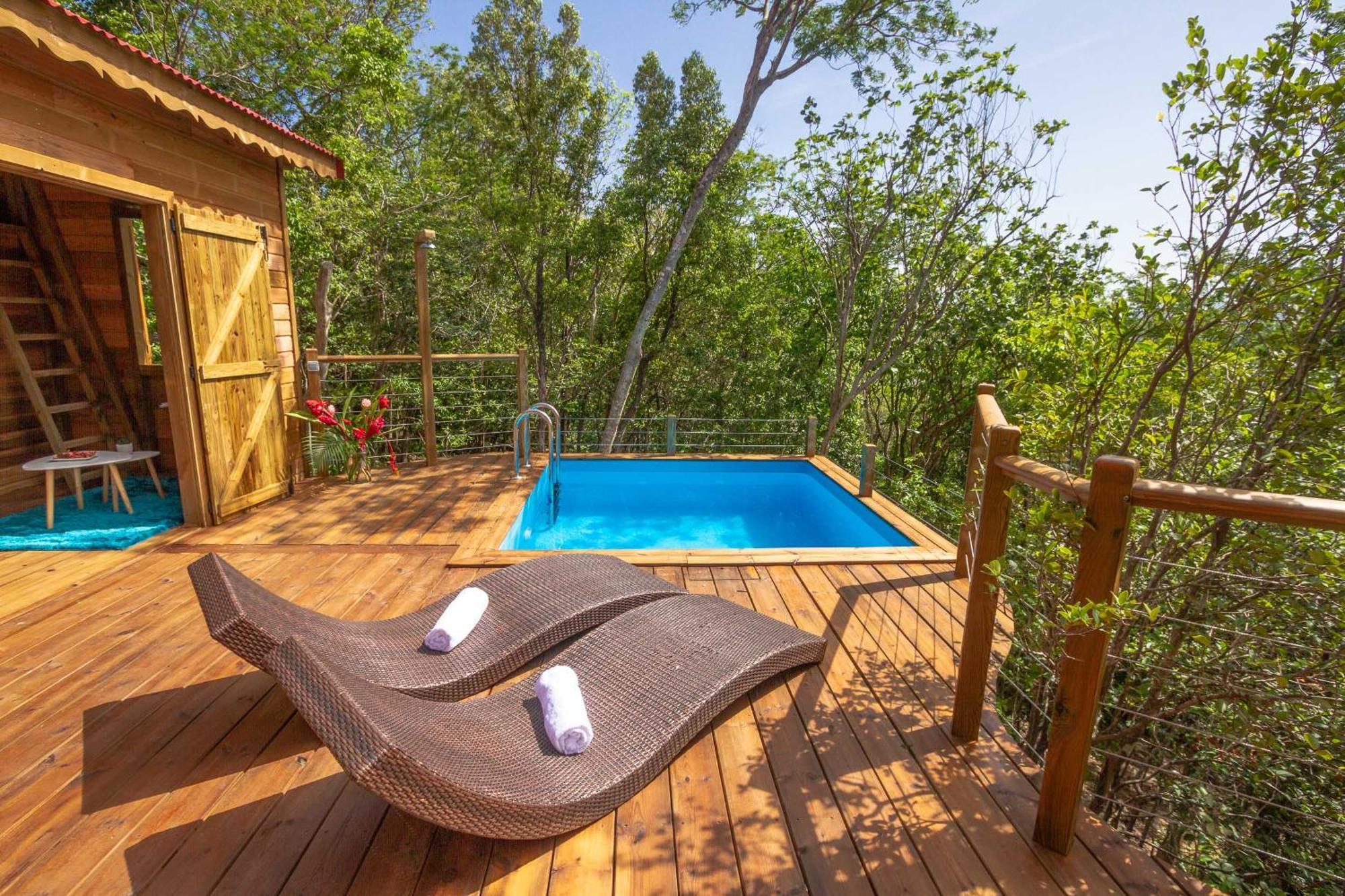 Au Jardin Des Colibris Ecolodge&Spa Деше Экстерьер фото